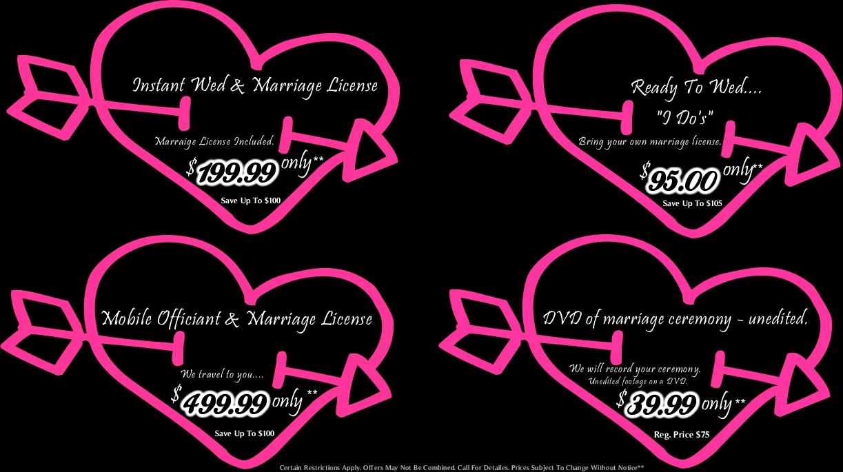 WEdding Specials & Deals, The Long Beach Wedding Center